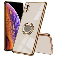 Θήκη για iPhone X/XS, Electro Ring, χρυσή