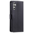 θήκη πτερύγιο για Samsung Galaxy A36 5G, Rhombus Crossbody Leather, μαύρη