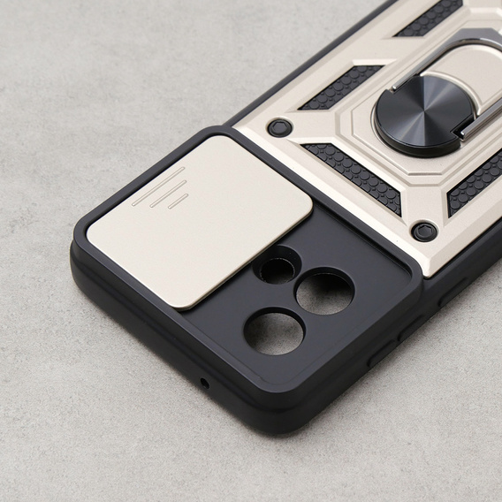 Θήκη για Motorola Moto G84 5G, CamShield Slide, χρυσός