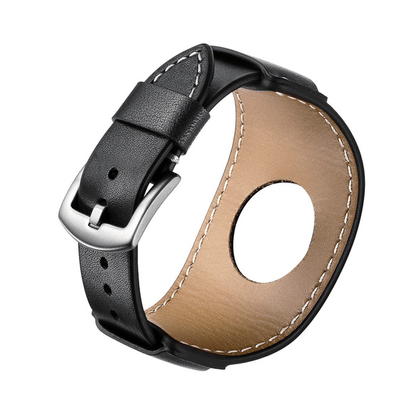 Δερμάτινο λουράκι για Apple Watch 1/2/3/4/5/6/7/8/SE/Ultra 42/44/45/49mm, Μαύρο