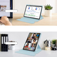 Θήκη πληκτρολογίου για Lenovo Tab M11, Rotary 360° Leather, γαλάζια