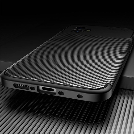 Θήκη για Samsung Galaxy Xcover 6 Pro, Carbon Gel, μαύρη