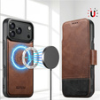 Θήκη 2 σε 1 για iPhone 17 Pro, SUTENI, για MagSafe, καφέ