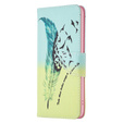 Θήκη με πτερύγιο για Motorola Edge 40 Neo, Wallet, feather, μπλε