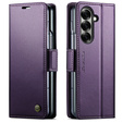 CASEME Litchi θήκη πορτοφόλι flip για Samsung Galaxy Z Fold7 5G