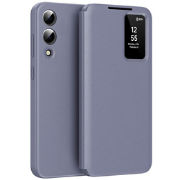 Αναδιπλούμενη θήκη για Samsung Galaxy S25 Edge, Smart View Wallet, μωβ