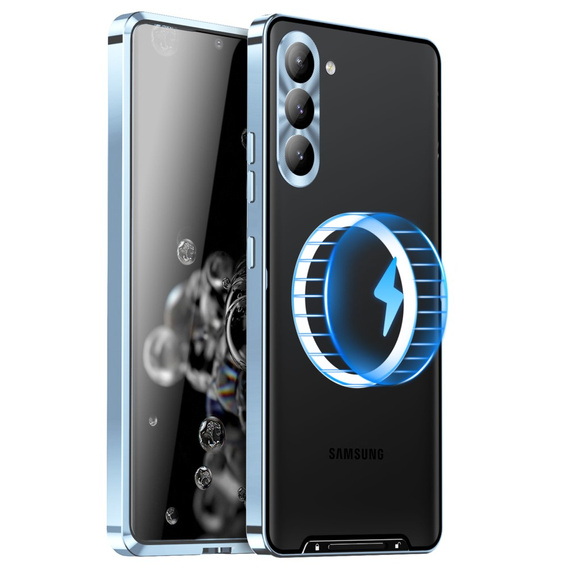 θήκη προστασίας κάμερας για το Samsung Galaxy S23 FE, CamShield MagSafe, διαφανής / μπλε
