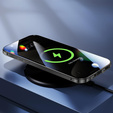 Μαγνητική θήκη MagSafe Dual Glass για iPhone 16, μαύρη