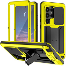 Θωρακισμένη θήκη για Samsung Galaxy S24 Ultra, R-JUST, κίτρινη