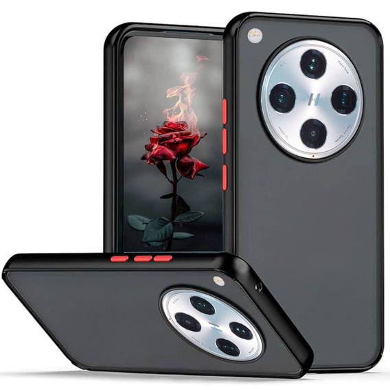 Λεπτή θήκη για Oppo Find X8 Pro, Slim, διαφανής / μαύρη