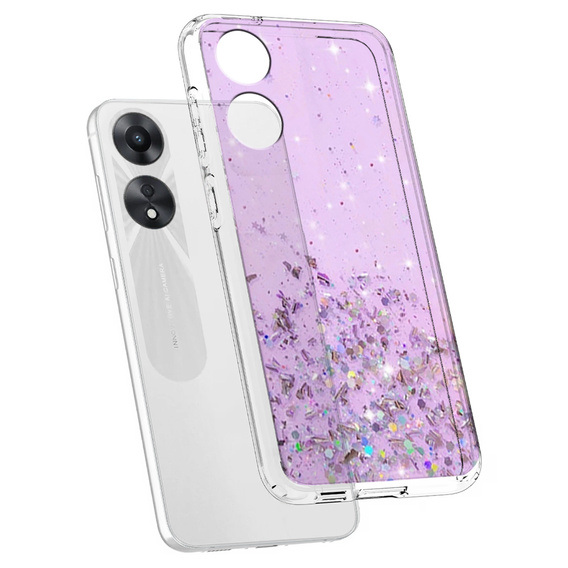 Θήκη για Oppo A78 5G, Glittery, μωβ