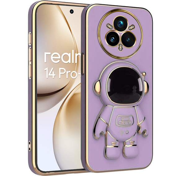 Θήκη για Realme 14 Pro 5G, Astronaut, μωβ