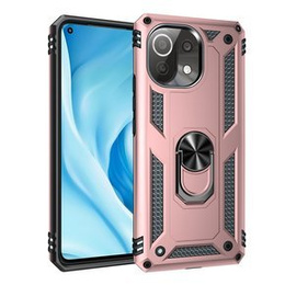 θωρακισμένη θήκη για Xiaomi Mi 11 Lite / Mi 11 Lite 5G / 11 Lite 5G NE, Nox Case Ring, ροζ rose gold