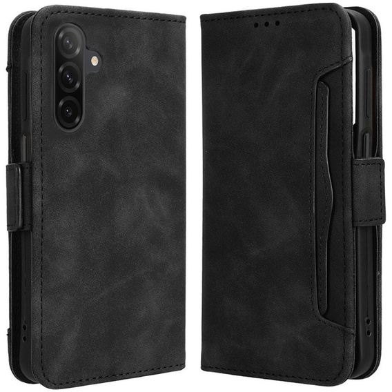 Θήκη με πτερύγιο για Samsung Galaxy A26, Card Slot, μαύρη