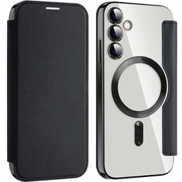 Θήκη με πτερύγιο για Samsung Galaxy S23 FE, RFID Wallet MagSafe CamShield, μαύρη