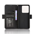 Θήκη με πτερύγιο για Xiaomi Poco M7 Pro 5G, Card Slot, μαύρη