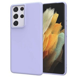 Θήκη για Samsung Galaxy S21 Ultra, Silicone Lite, λεβάντας