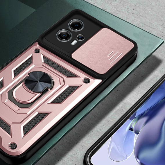 Θήκη για Motorola Moto G13 / G23, CamShield Slide, ροζ rose gold