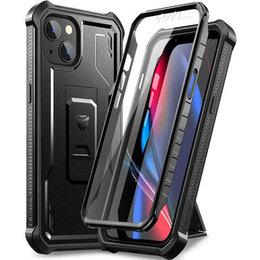 Θωρακισμένη θήκη για iPhone 13 / 14, Dexnor Full Body, μαύρη