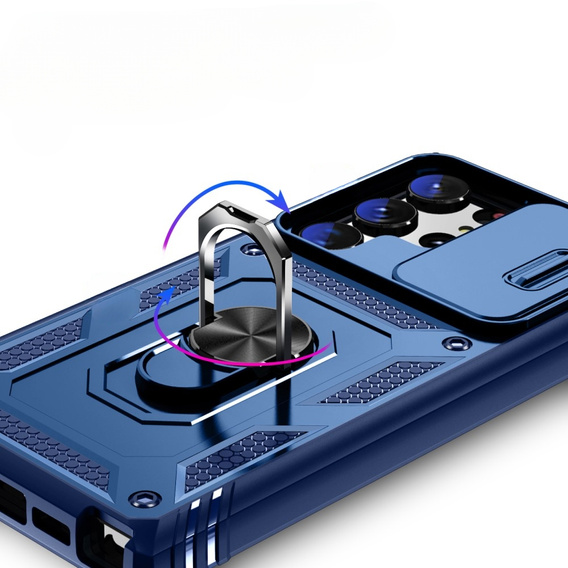 Θήκη για Samsung Galaxy S23 Ultra, CamShield Slide, μπλε