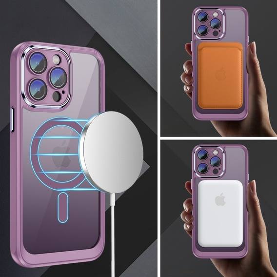 Θήκη για iPhone 14 Pro Max, ERBORD Impact Guard, MagSafe, μωβ