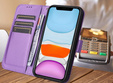Θήκη με πτερύγιο για Oppo Reno 12 Pro, Wallet Smart Magnet, μωβ