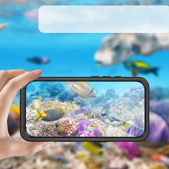 Αδιάβροχη θήκη IP68 για το iPhone 16 Pro, μαύρη