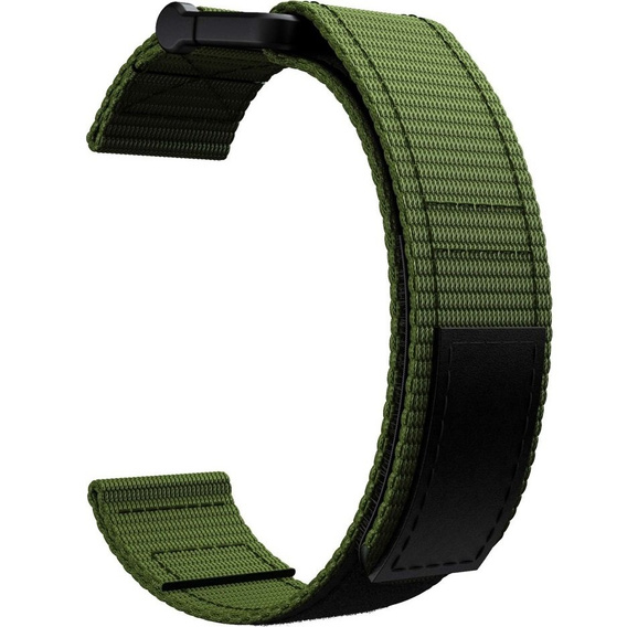 Pasek nylonowy do Garmin Fenix 7/Fenix 6 Pro/Forerunner 935/945/955 22mm, Green