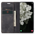 θήκη CASEME για Samsung Galaxy S22 5G, Leather Wallet Case, μαύρη