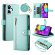 Θήκη με πτερύγιο για iPhone 16 Plus, Wallet Zipper Pocket, πράσινη
