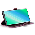 Θήκη με πτερύγιο για Samsung Galaxy S23 Ultra, ERBORD Waxy Wallet, κόκκινη