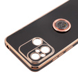Θήκη για Xiaomi Redmi 12C, Electro Ring, μαύρη