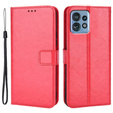 Θήκη με πτερύγιο για Motorola Edge 40 Pro, Wallet, κόκκινη