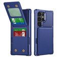 Θήκη για Samsung Galaxy S25 Ultra, Card Holder Kickstand, σκούρο μπλε