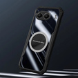 Θήκη για OnePlus Nord 4, με μαγνητική πλάκα, διαφανής / μαύρη