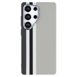 Θήκη για Samsung Galaxy S25 Ultra, ανθρακονήματα MagSafe, γκρι