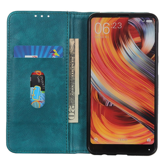 θήκη με πτερύγιο για OnePlus 13, Split Leather, πράσινη