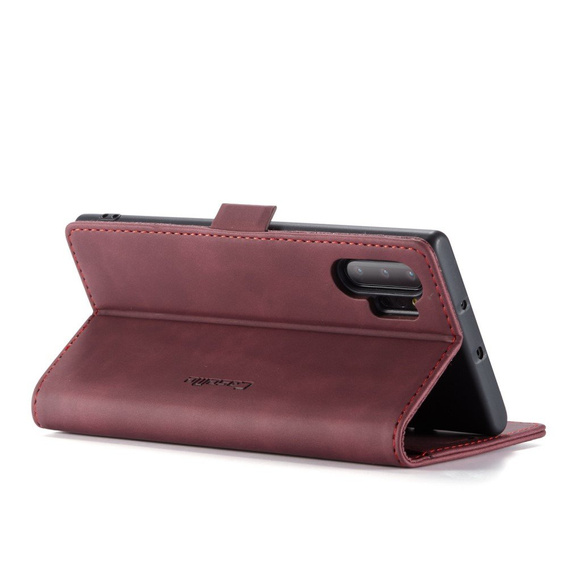 θήκη CASEME για Samsung Galaxy Note 10 Plus/5G, Leather Wallet Case, κόκκινη