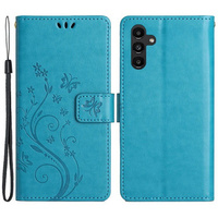 Θήκη με πτερύγιο για Samsung Galaxy A55 5G, Wallet, Butterfly, μωβ