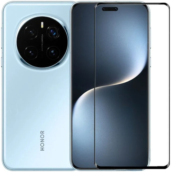 3D γυαλί μετριασμένο για Honor Magic 7 Pro, μαύρο πλαίσιο