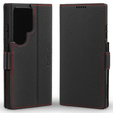 Δερμάτινη θήκη για Samsung Galaxy S25 Ultra, ERBORD LeatherWallet, μαύρη