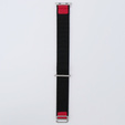 Λουράκι νάιλον για Apple Watch 1/2/3/4/5/6/7/8/SE/ULTRA 42/44/45/49mm, μαύρη / κόκκινη 