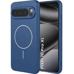 Θήκη σιλικόνης για Google Pixel 10 Pro XL, για MagSafe, μπλε