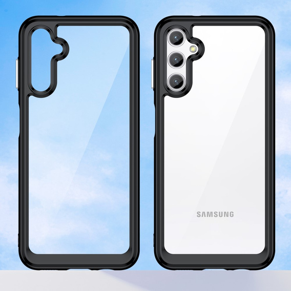 Θήκη για Samsung Galaxy A14 4G/5G, Fusion Hybrid, διαφανής / μαύρη