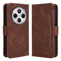 Θήκη με πτερύγιο για Xiaomi Redmi 14C / Xiaomi Poco C75, Card Slot, καφέ