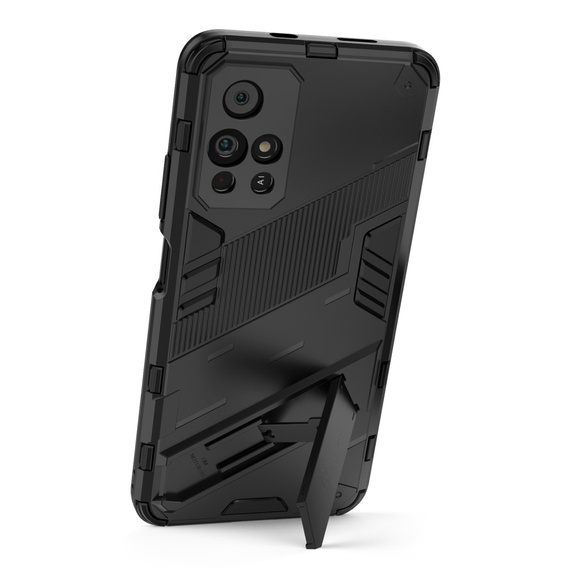 Θήκη για Xiaomi Poco M4 Pro 5G / Note 11S 5G, Military kickstand, μπλε