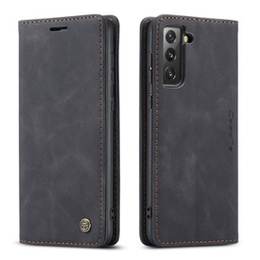 θήκη CASEME για Samsung Galaxy S21 FE, Leather Wallet Case, μαύρη