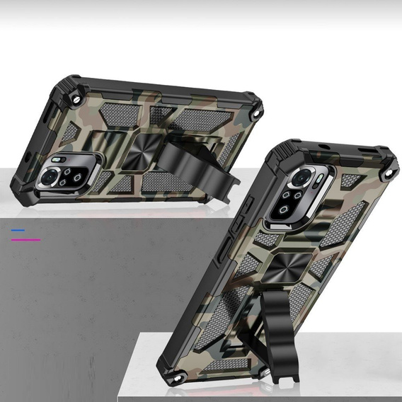 Θήκη για Xiaomi Redmi Note 10/ 10S, Armor Kickstand, πράσινη