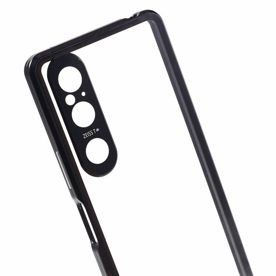 θήκη για το Sony Xperia 1 V, Magnetic Dual Glass, μαύρη