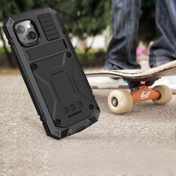 Θωρακισμένη θήκη για iPhone 14, R-JUST, μαύρη